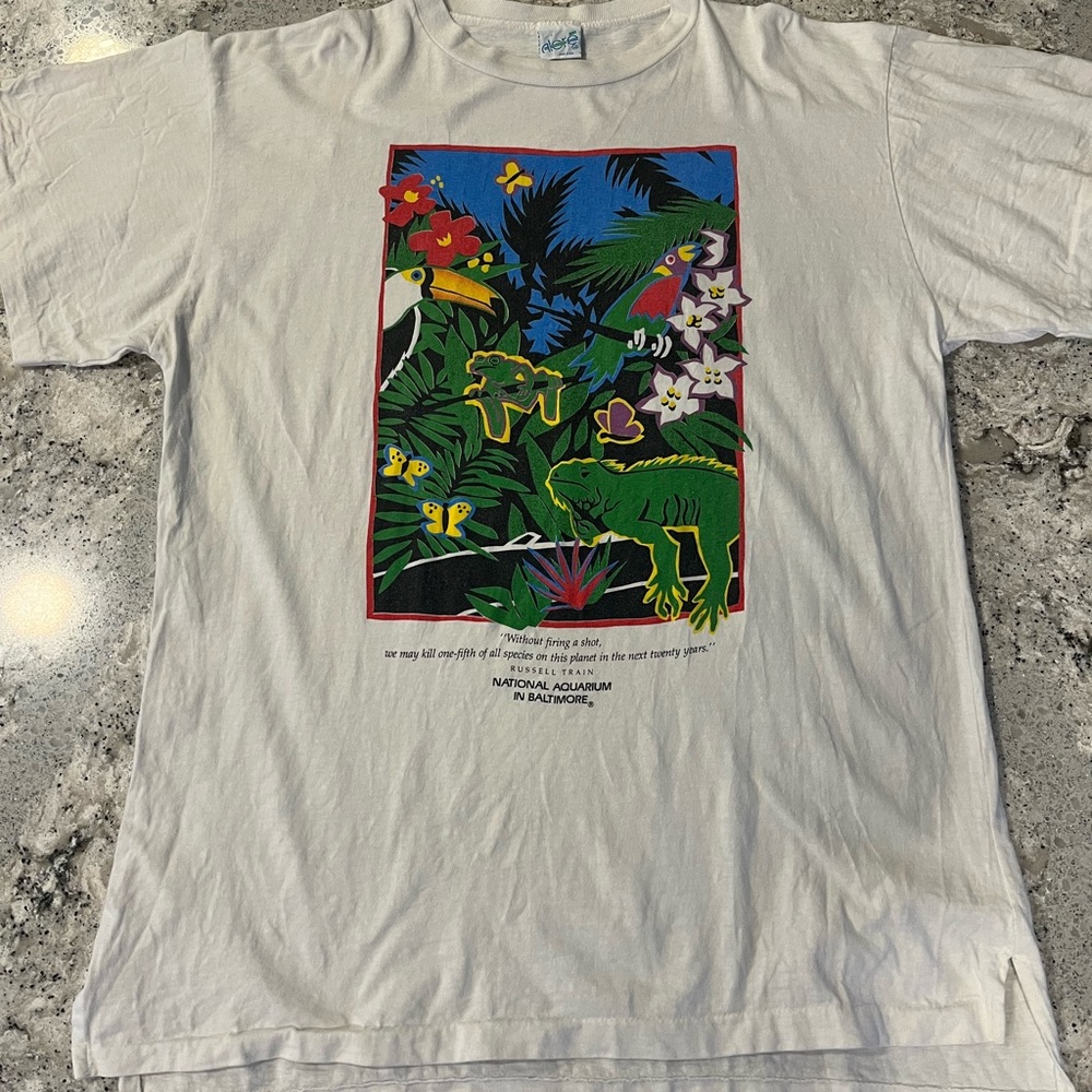 Vintage 90s Baltimore National Aquarium Preservation Tee
